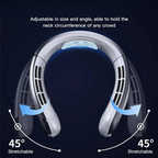 Portable Neck Air Conditioner Cooling Fan Rechargeable Leafless Personal Wearable Fan