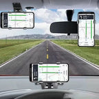 Universal Rotatable Phone Holder for Car Dashboard Adjustable Hands-Free Navigation Mount Black