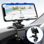 Universal Rotatable Phone Holder for Car Dashboard Adjustable Hands-Free Navigation Mount Black