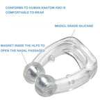 Davy Magnetic Anti-Snore Nasal Stoppers 4-Pack Silicone Comfortable Reusable Snoring Aid