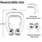 Davy Magnetic Anti-Snore Nasal Stoppers 4-Pack Silicone Comfortable Reusable Snoring Aid