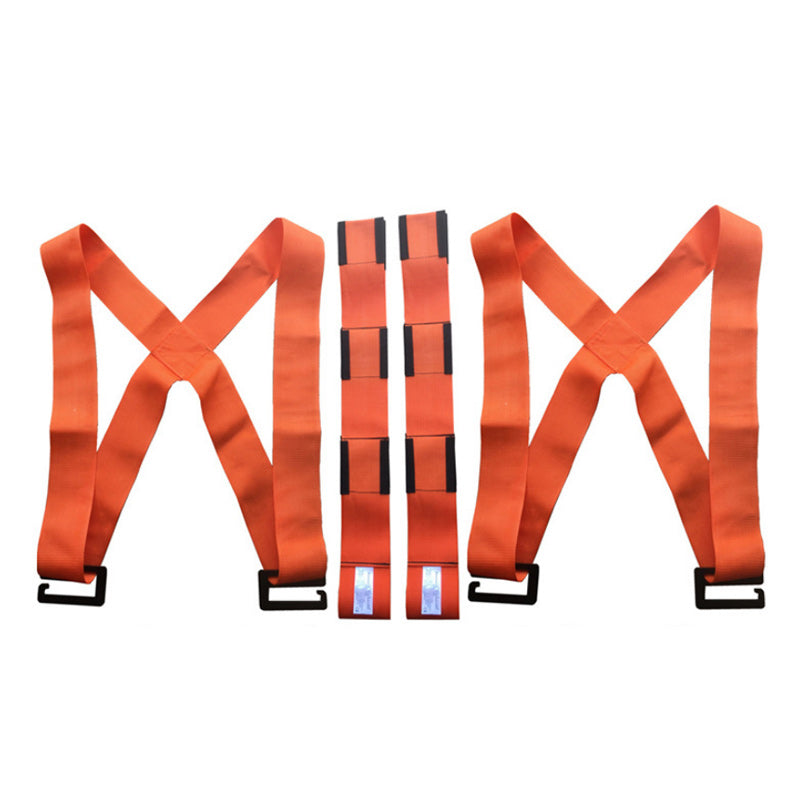 Adjustable Furniture Moving Straps 2-Pack 2.7m Nylon Lifting Straps Orange