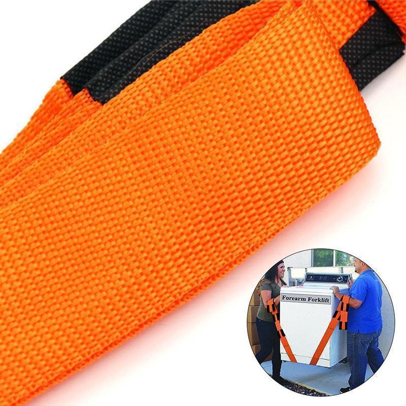 Adjustable Furniture Moving Straps 2-Pack 2.7m Nylon Lifting Straps Orange