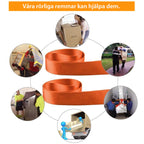Adjustable Furniture Moving Straps 2-Pack 2.7m Nylon Lifting Straps Orange
