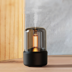 Davy Ambient Night Light Aroma Diffuser with Candlelight Effect Essential Oil Humidifier