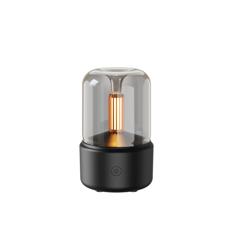 Davy Ambient Night Light Aroma Diffuser with Candlelight Effect Essential Oil Humidifier