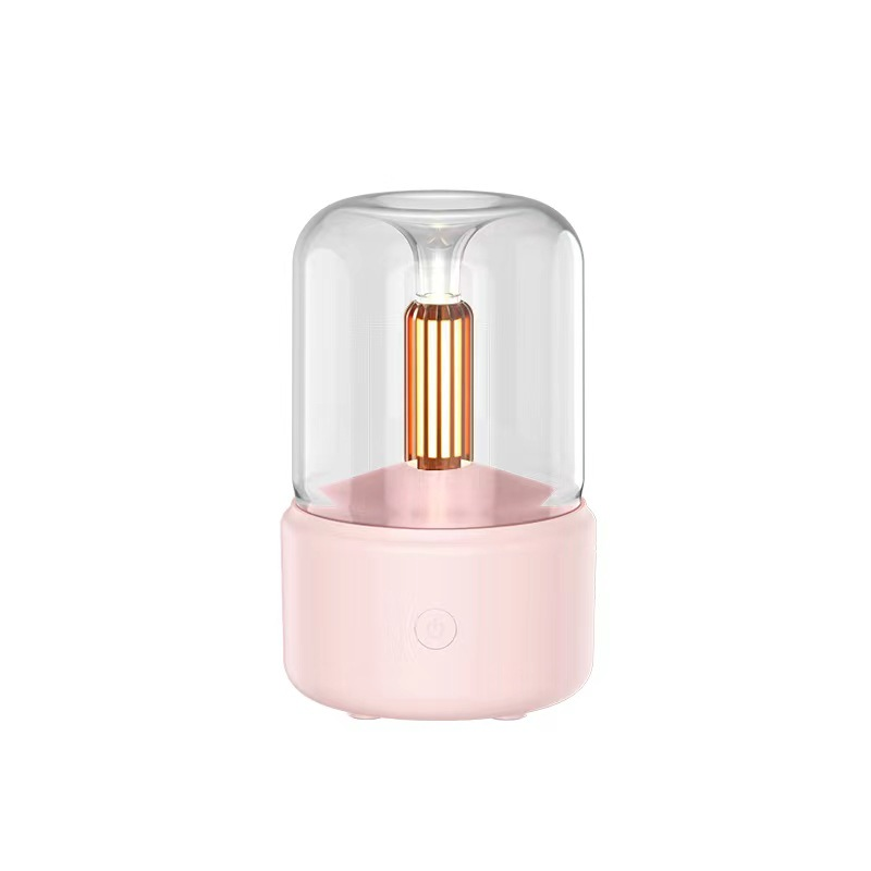 Davy Ambient Night Light Aroma Diffuser with Candlelight Effect Essential Oil Humidifier