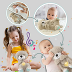 Baby Otter Plush Toy with Soothing Sound and Light, Soft Huggable Sleep Aid, 30 cm
