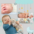Baby Otter Plush Toy with Soothing Sound and Light, Soft Huggable Sleep Aid, 30 cm