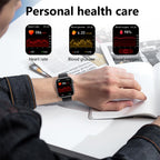 Davy Smartwatch with Glucose Monitor, Blood Pressure, Blood Oxygen, Heart Rate, Sleep Tracker, Bluetooth Calls