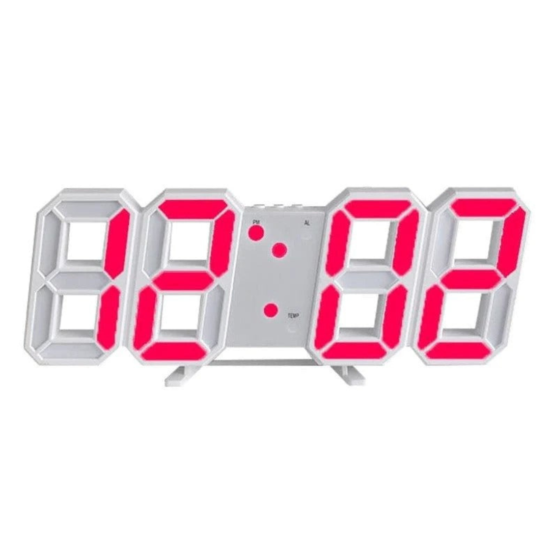 Modern 3D LED Digital Wall Clock Acrylic Minimalist Design Single-Sided Display