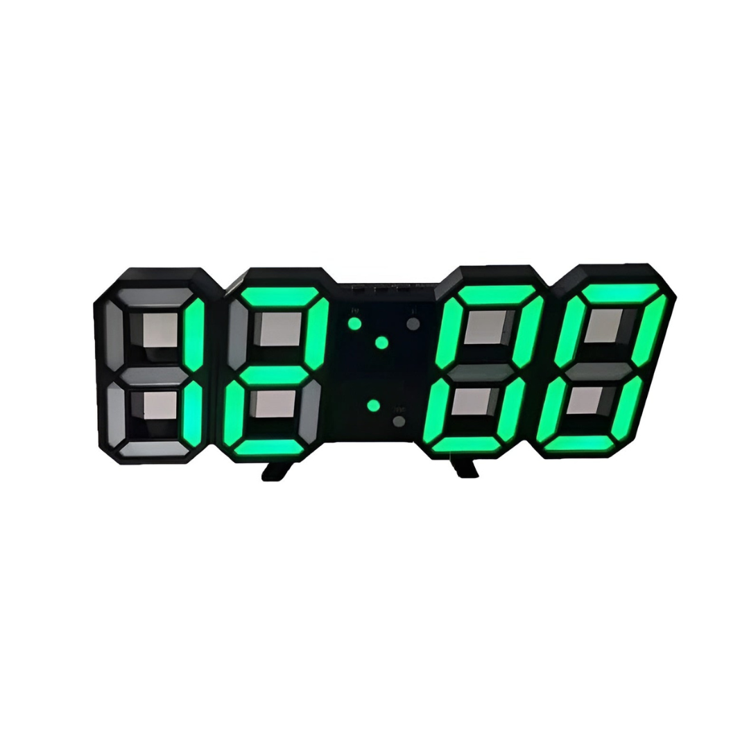 Modern 3D LED Digital Wall Clock Acrylic Minimalist Design Single-Sided Display