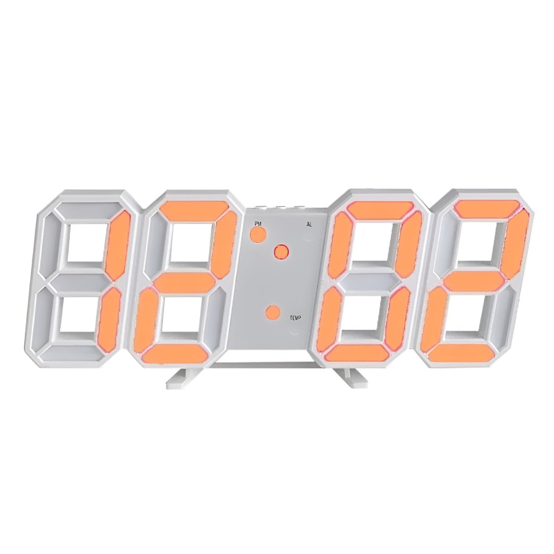 Modern 3D LED Digital Wall Clock Acrylic Minimalist Design Single-Sided Display