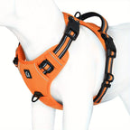 ComfortWalk Dog Harness Anti-Pull with Reflective Trim and Control Handle Adjustable Nylon Vest