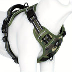 ComfortWalk Dog Harness Anti-Pull with Reflective Trim and Control Handle Adjustable Nylon Vest