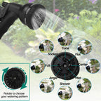 Expandable Garden Hose 30 Meter Lightweight Kink-Free with Multiple Spray Patterns and Brass Connectors