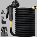 Expandable Garden Hose 30 Meter Lightweight Kink-Free with Multiple Spray Patterns and Brass Connectors