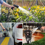 Expandable Garden Hose 30 Meter Lightweight Kink-Free with Multiple Spray Patterns and Brass Connectors