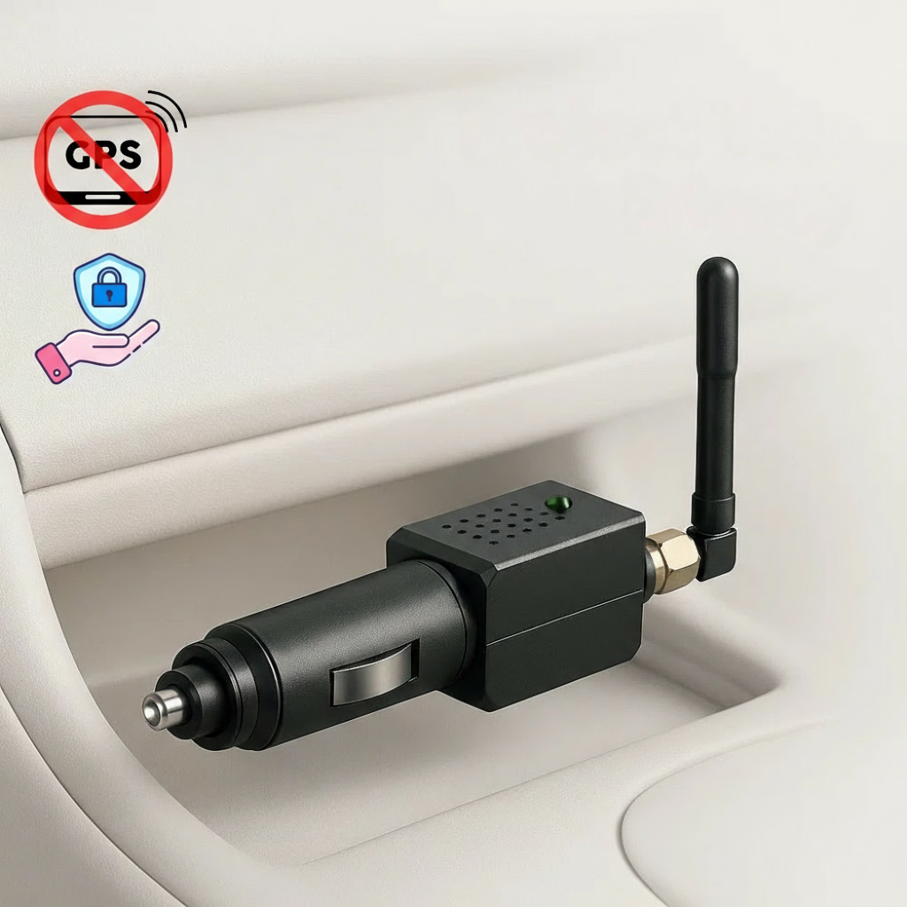 Davy GPS Signal Blocker for Car Truck Vehicle 12V-24V Compact Privacy Protector