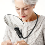 Hands-Free Magnifying Glass with Neck Strap 5X Magnification for Reading and Crafts
