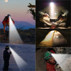 Davy Rechargeable LED Headlamp 2000 Lumens Waterproof Zoomable Focus USB Charging