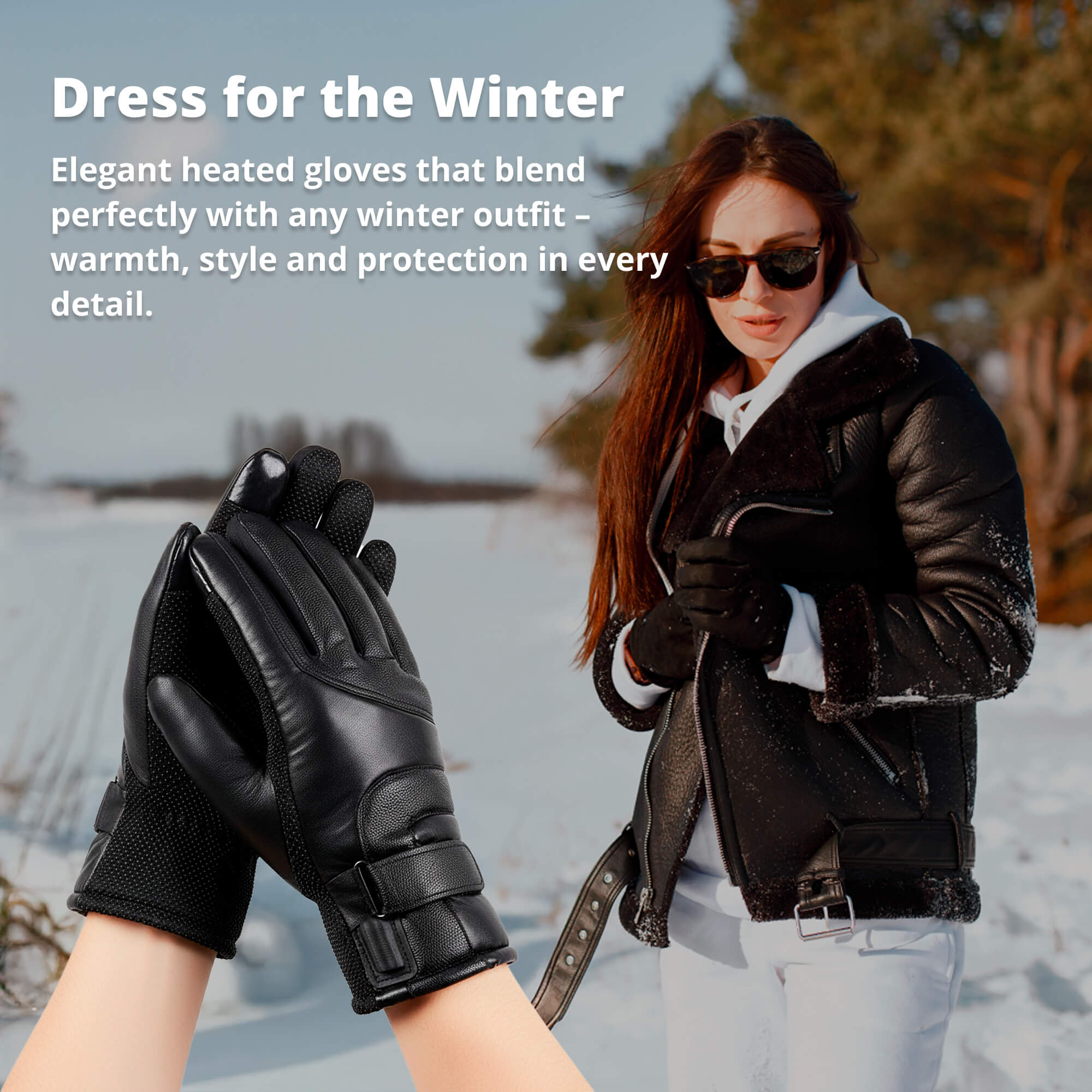 Heated Gloves for Women USB Rechargeable Waterproof Thermal Winter Gloves with Touchscreen