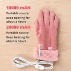 Heated Gloves for Women USB Rechargeable Waterproof Thermal Winter Gloves with Touchscreen