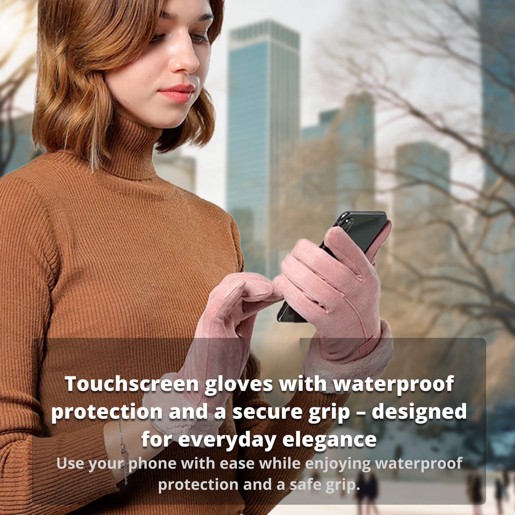 Heated Gloves for Women USB Rechargeable Waterproof Thermal Winter Gloves with Touchscreen