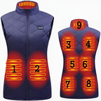 Heated Vest for Women with Dual Control and 9 Heating Zones Lightweight Warmth