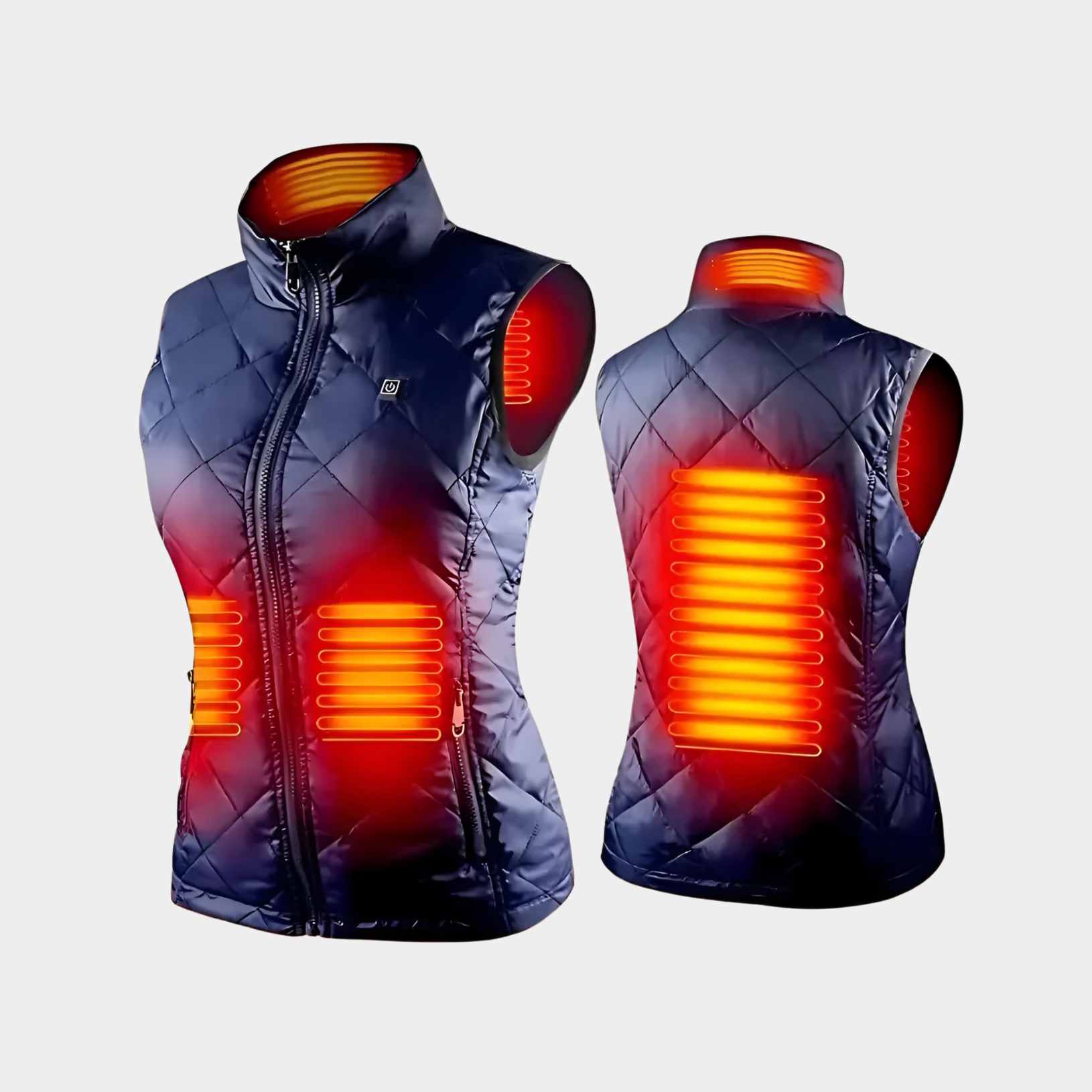 Heated Vest for Women with Dual Control and 9 Heating Zones Lightweight Warmth