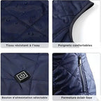 Heated Vest for Women with Dual Control and 9 Heating Zones Lightweight Warmth
