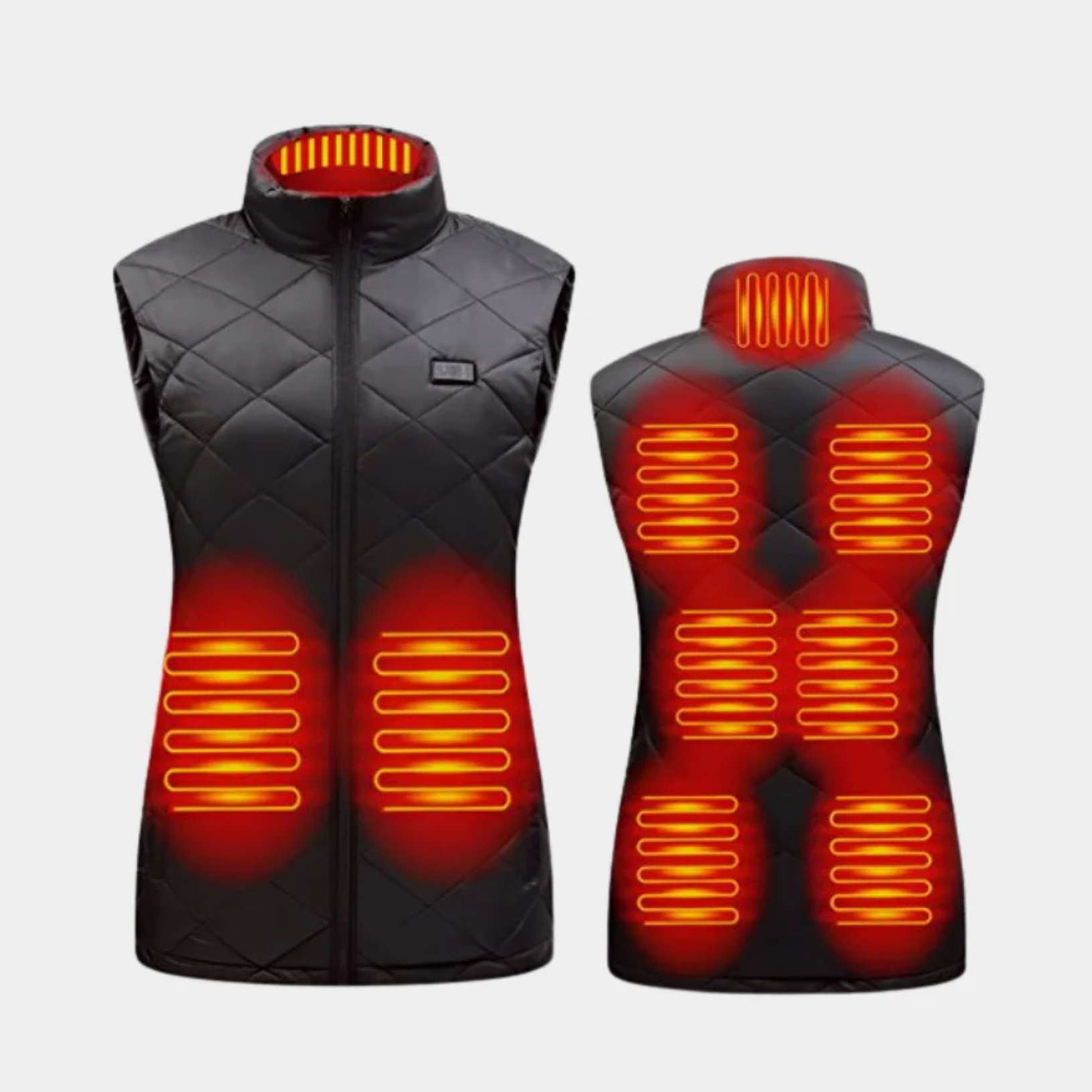 Heated Vest for Women with Dual Control and 9 Heating Zones Lightweight Warmth