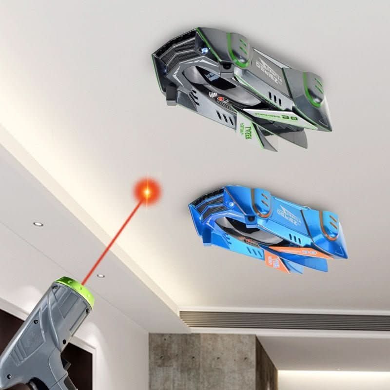 Laser-Controlled Wall Climbing RC Car for Kids with LED Headlights and 360° Stunts Rechargeable USB