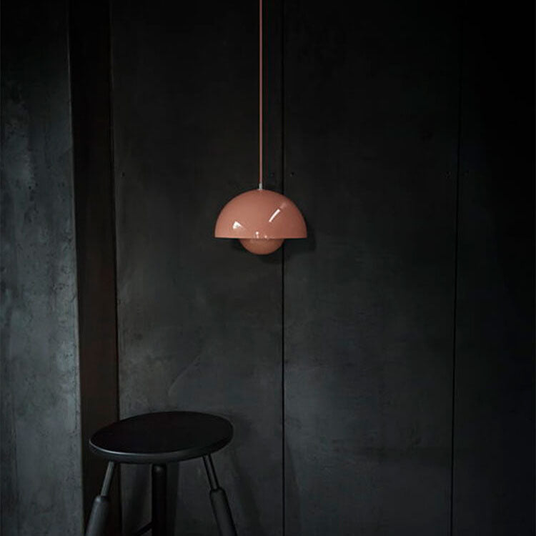Davy Dome Pendant Light Nordic Half-Sphere Metal Modern Scandinavian Ceiling Lamp