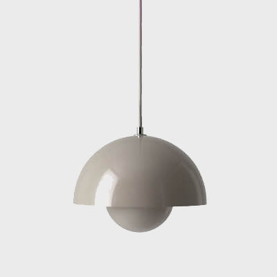 Davy Dome Pendant Light Nordic Half-Sphere Metal Modern Scandinavian Ceiling Lamp