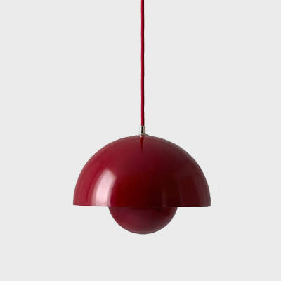 Davy Dome Pendant Light Nordic Half-Sphere Metal Modern Scandinavian Ceiling Lamp