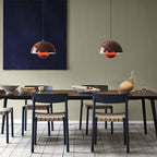 Davy Dome Pendant Light Nordic Half-Sphere Metal Modern Scandinavian Ceiling Lamp