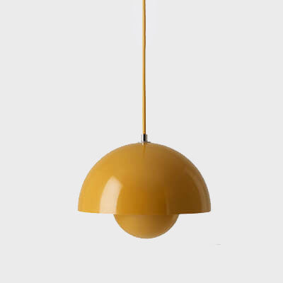 Davy Dome Pendant Light Nordic Half-Sphere Metal Modern Scandinavian Ceiling Lamp