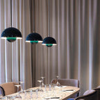 Davy Dome Pendant Light Nordic Half-Sphere Metal Modern Scandinavian Ceiling Lamp