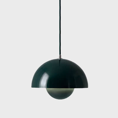 Davy Dome Pendant Light Nordic Half-Sphere Metal Modern Scandinavian Ceiling Lamp