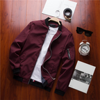 Men's Bomber Jacket with Zipper Pocket Lightweight Casual and Stylish Outerwear