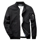 Men's Bomber Jacket with Zipper Pocket Lightweight Casual and Stylish Outerwear