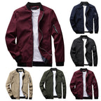 Men's Bomber Jacket with Zipper Pocket Lightweight Casual and Stylish Outerwear