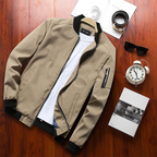 Men's Bomber Jacket with Zipper Pocket Lightweight Casual and Stylish Outerwear