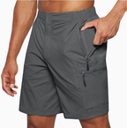 Men’s Lightweight Cargo Shorts with Zipper Pockets Quick-Drying Breathable Summer Trousers