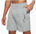 Men’s Lightweight Cargo Shorts with Zipper Pockets Quick-Drying Breathable Summer Trousers