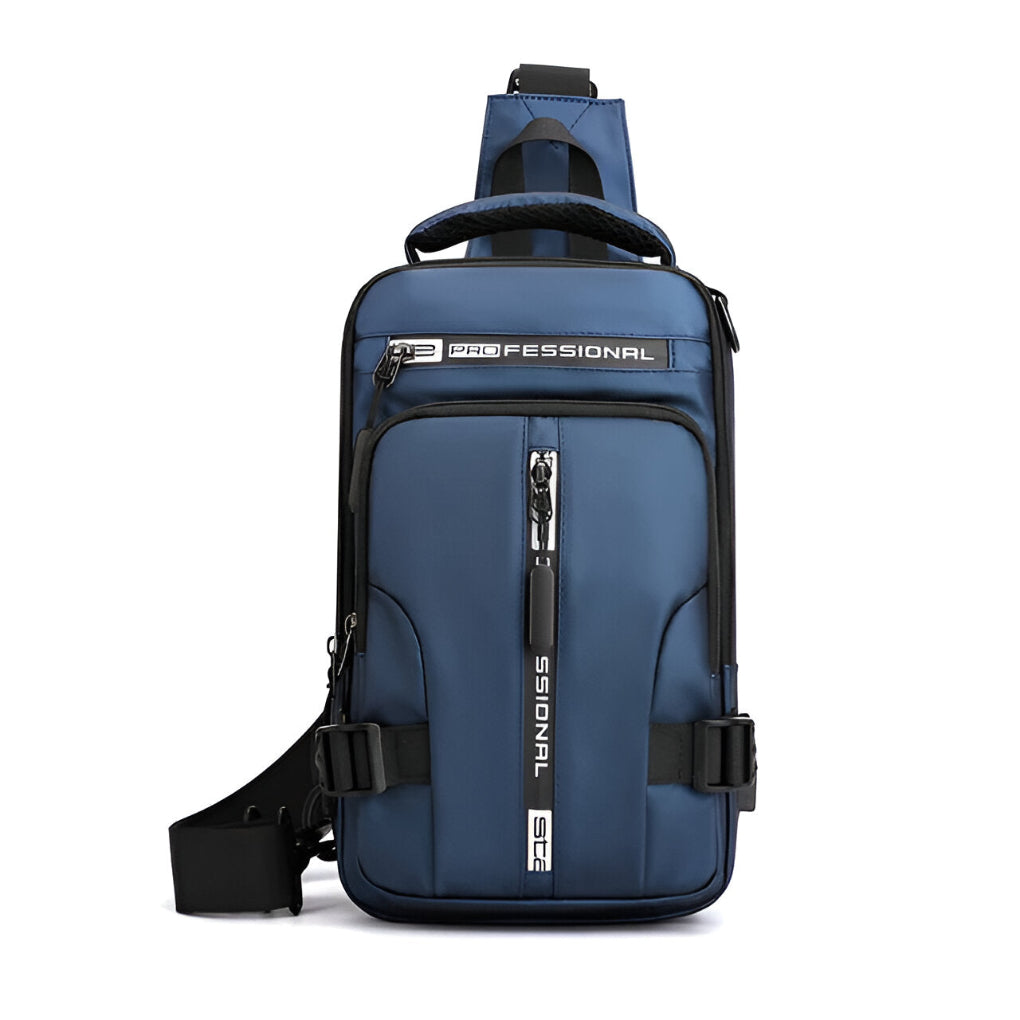 Men's Convertible Crossbody Sling Bag Anti-Theft Lightweight Water-Repellent Polyester Backpack