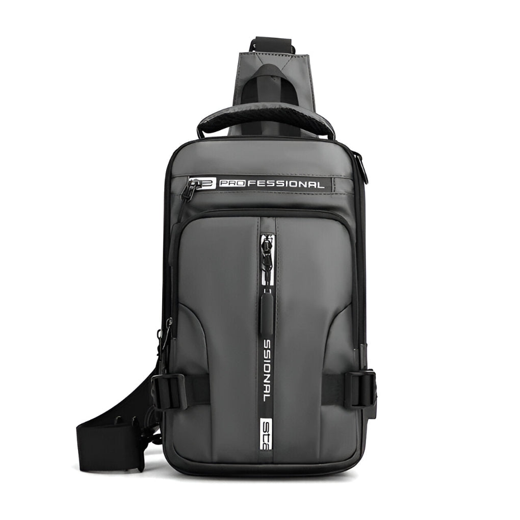 Men's Convertible Crossbody Sling Bag Anti-Theft Lightweight Water-Repellent Polyester Backpack