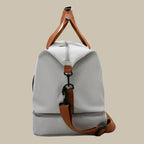 Men's Duffel Bag Water-Repellent Oxford with Shoe Compartment 35-45L Travel Gym Bag 19.7x9.8x11 Inches
