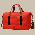 Men's Duffel Bag Water-Repellent Oxford with Shoe Compartment 35-45L Travel Gym Bag 19.7x9.8x11 Inches